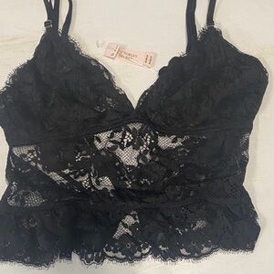 Victoria's Secret Black Lace Bustier